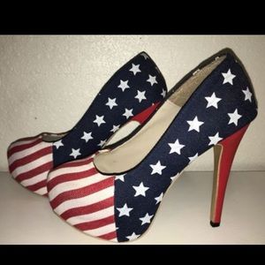 AMERICAN FLAG HEELS